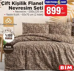 COTTON COLLECTİON ÇİFT KİŞİLİK FLANEL NEVRESİM SETİ